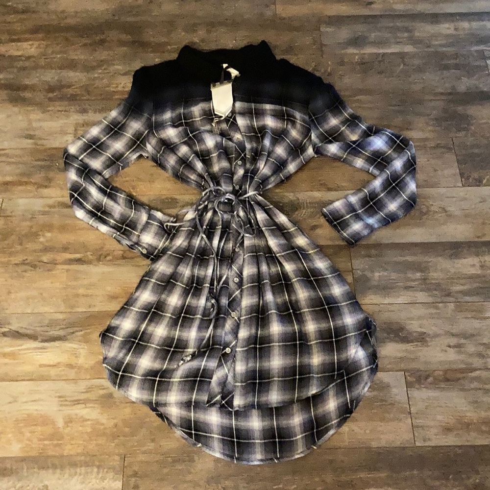 White Crow Plaid Tunic/Dress